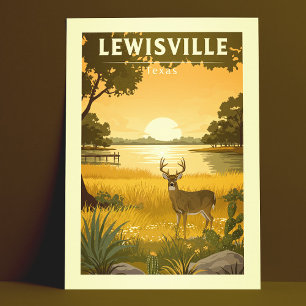 Vintage Lewisville Texas Vykort