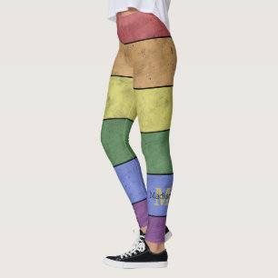 Vintage LGBT-flaggans stolthet, svart, slitna Mono Leggings