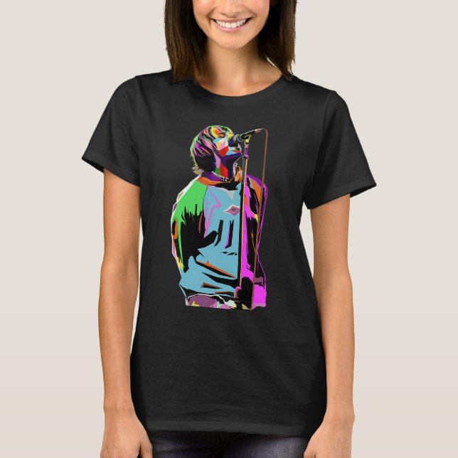 Vintage Liam Gallagher-konst T Shirt (Framsida)
