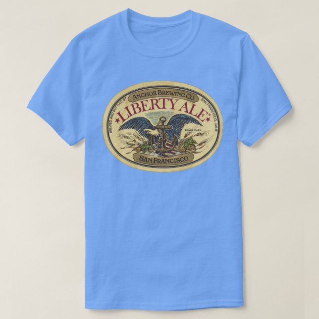 Vintage Liberty Ale Anchor Brewing T Shirt (Design framsida)