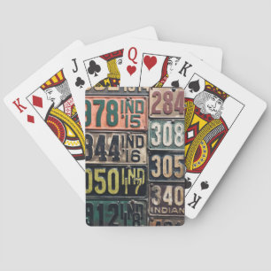 Vintage License Tallrikar Casinokort