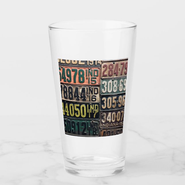 Vintage License Tallrikar Glaskopp (Framsida)