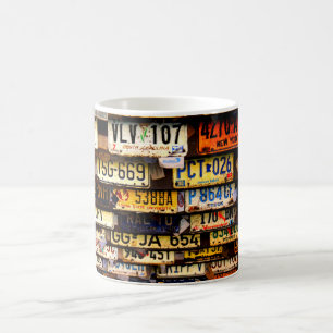 Vintage License Tallrikar Kaffemugg