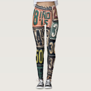 Vintage License Tallrikar Leggings