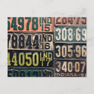 Vintage License Tallrikar Vykort