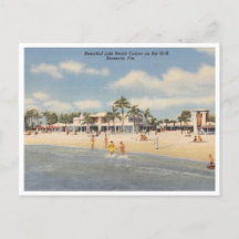 Vintage Lido Beach Sarasota Florida med Casino