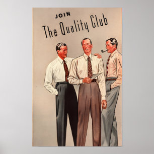 Vintage Life Magazine Ads Går med Klubben Quality Poster