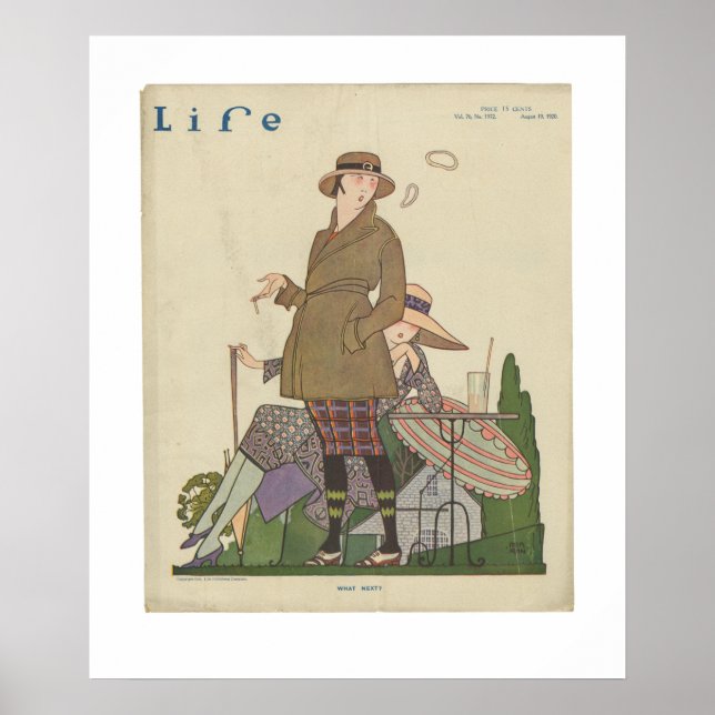 Vintage Life Magazine Poster 19 augusti 1920 (Framsidan)