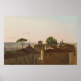 Vintage liggande målning poster