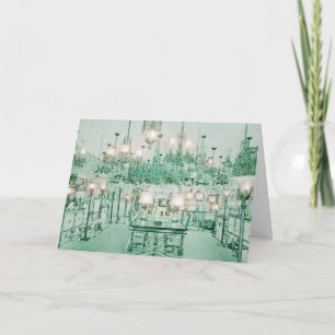 Vintage LIght Visning-inspirationsmeddelande Kort