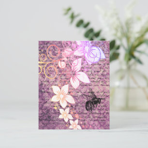 Vintage Lila Bee Scrapbook och Skräppost Journal