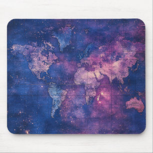 Vintage Lila Celestial World Map (10) Musmatta