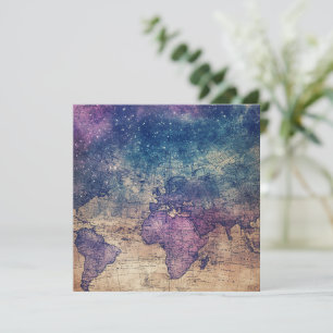 Vintage Lila Celestial World Map (13)