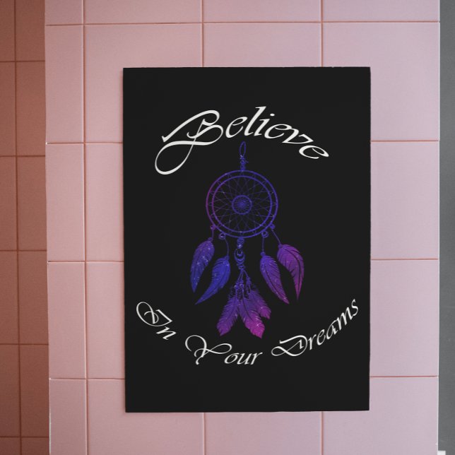 vintage lila Dream Catcher inspirerande citat Poster (Skapare uppladdad)