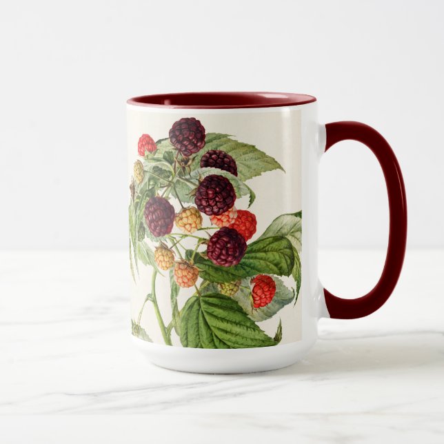 Vintage lila hallon mugg (Höger)