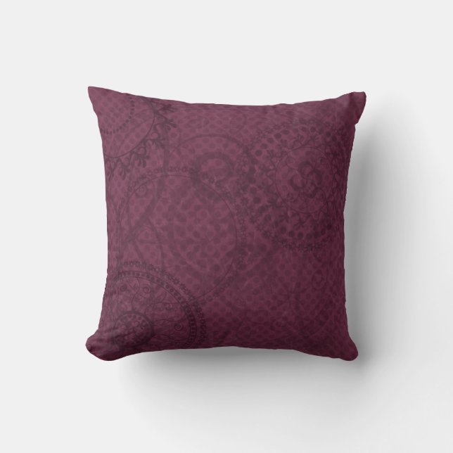 Vintage Lila MOJO Pillow Kudde (Framsida)