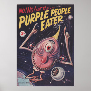 Vintage Lila People Eater Poster