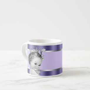 Vintage lila prinsessa-barnmuggar espressomugg