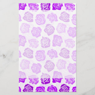 Vintage lila ro Stationery Brevpapper