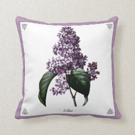 Vintage Lilac botaniskt fyllmedel Kudde