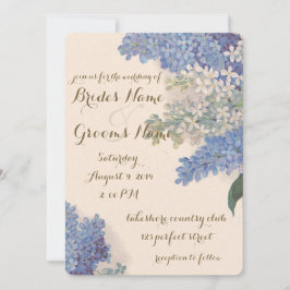 Vintage Lilacs bröllopsinbjudan Inbjudningar