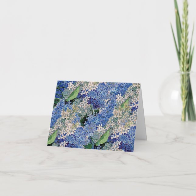 Vintage Lilacs Tackkort Card (Framsida)