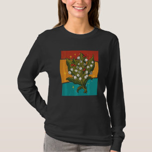Vintage Lilja Blomma T Shirt