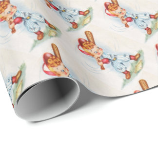 Vintage Lilla Slugger Baseball Wrapping Papprare Presentpapper