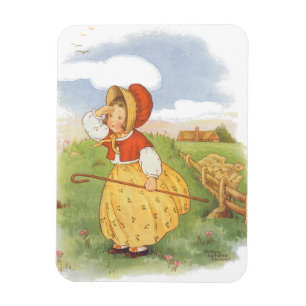 Vintage Lille Bo-Pepp Mother Goose-ramsan Magnet