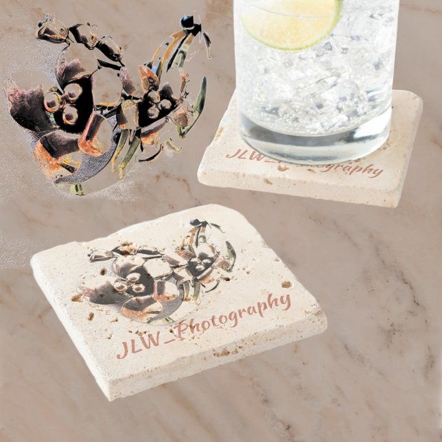 Vintage Lily Blommigt Retro Glam Stenunderlägg (Skapare uppladdad)