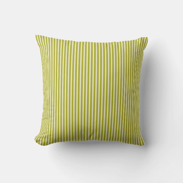 Vintage Lime Rand Mönster Kudde (Framsida)