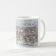 Vintage Lincoln-katedralen England Resa Affisch