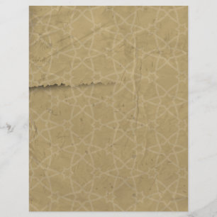 Vintage Linen Stars Papper Letterhead