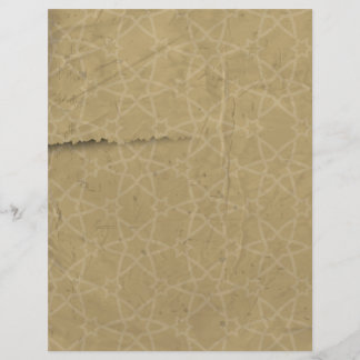 Vintage Linen Stars Papper Letterhead