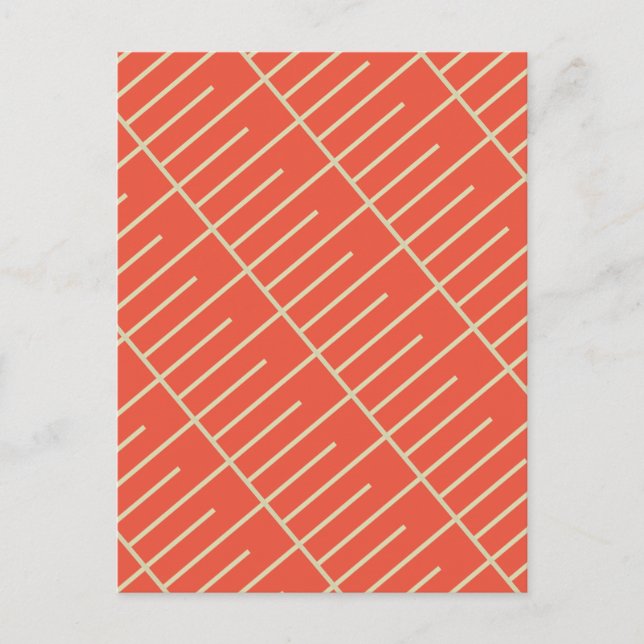 Vintage Linjer Vykort (Framsida)