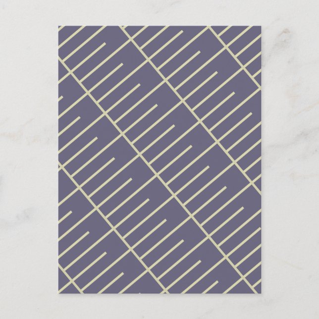 Vintage Linjer Vykort (Framsida)