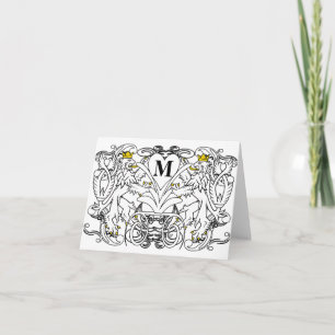 Vintage Lion Rampant Tack så mycket Anteckningskort