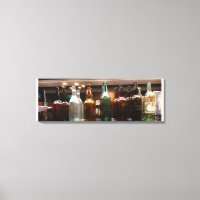 Vintage Liquor Flaskor Canvas