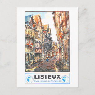 Vintage Lisieux-resematerial Vykort