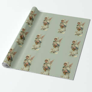 Vintage Little Änglar Presentpapper