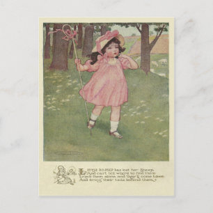 Vintage Little Bo Peep Vykort