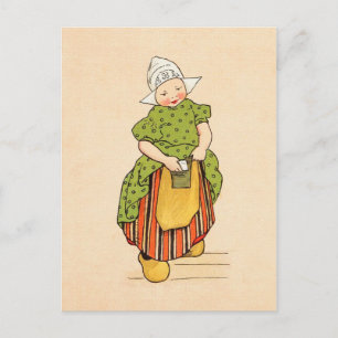 Vintage Little Dutch Girl Vykort