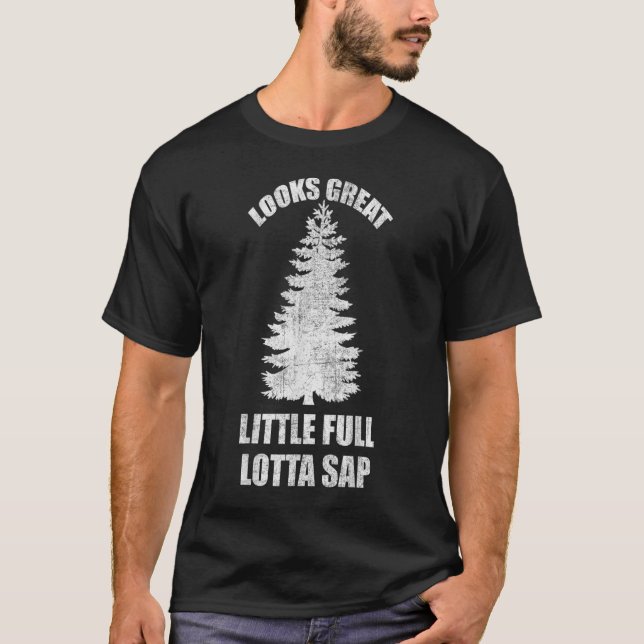Vintage Little Full Lotta Sap Tee Christmas Vacati (Framsida)