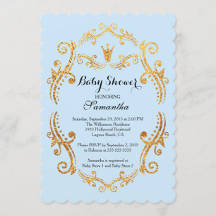 Vintage Little Prince Baby Shower-inbjudan Inbjudningar