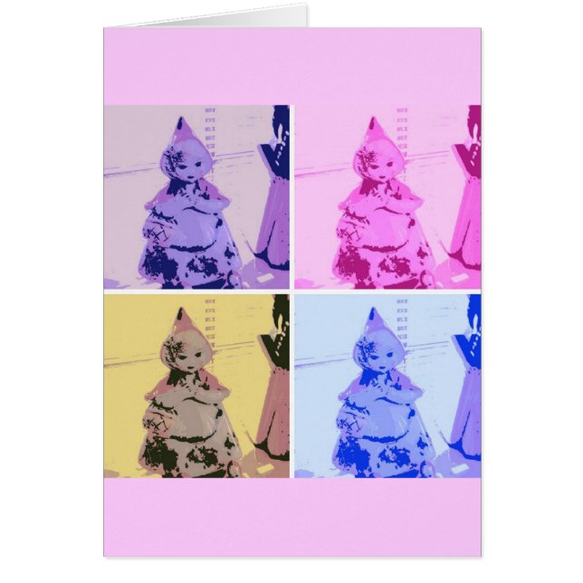 Vintage Little Red Hälsningskort (Framsidan)