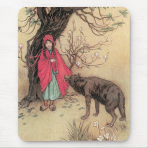 Vintage Little Red Riding Huva by Warwick Goble Musmatta