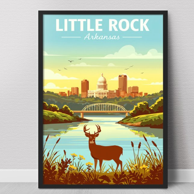 Vintage Little Rock Arkansas Poster (Skapare uppladdad)
