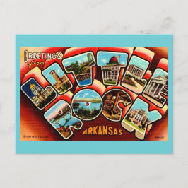 Vintage Little Rock Arkansas vykort 