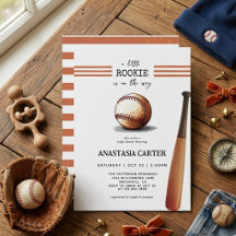 Vintage Little Rookie Baseboll Baby Shower