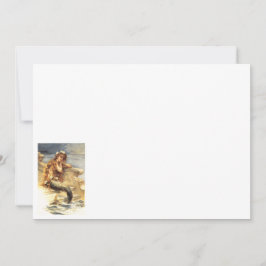 Vintage Little Sjöjungfru Anteckningskort